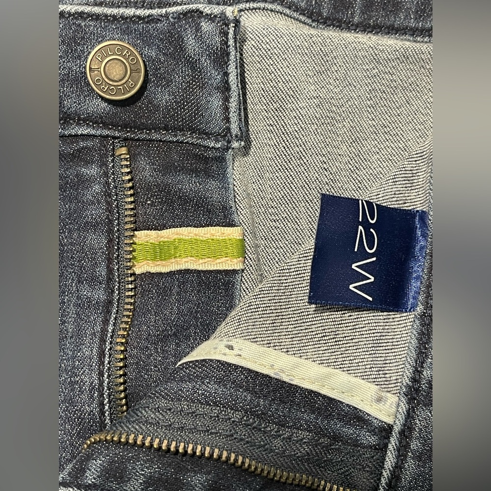 Anthropologie Pilcro Flare Leg Dark Wash Jeans Plus Size 22W - Picture 6 of 9